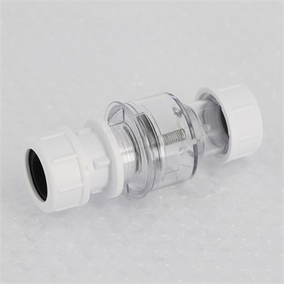 Клапан обратный вертикальный 19-23 мм компрес., прозрачный 880056