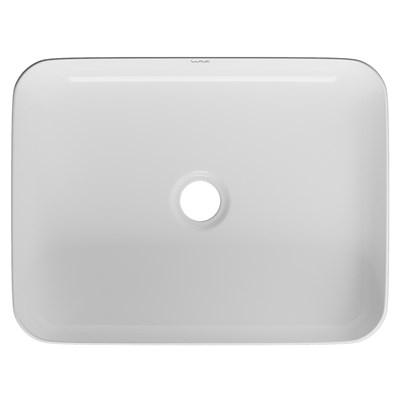 Раковина накладная на столешницу WAVE Quadro 500*390*140 ш*г*в без перелива,белый,прямоуг 552548