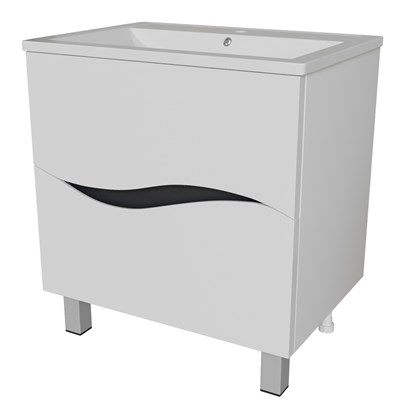 Тумба д/ванной "Лайф-60"  под раковину Марго-60 (MIXLINE) (ПВХ) 553030