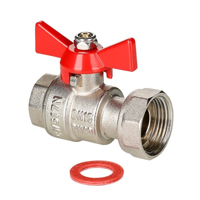 Кран шаровой с накидной гайкой 3/4"x1/2" вн.-вн.бабочка  VALTEC VT.241 545592