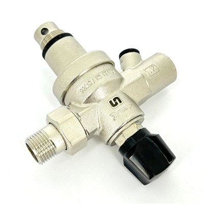 Клапан подпиточный НВ 1/2" с редукционным соединением, никелированный 876892