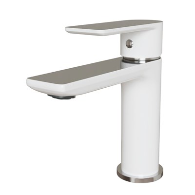 Смеситель для раковины 35k MIXLINE ML33-04 "City White" БЕЛЫЙ/ХРОМ 553198