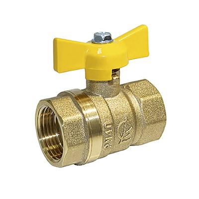 Кран газ шаровой 3/4'' вн/вн бабочка 11б27п Стандарт 230 ГАЛЛОП/ PN40 553849