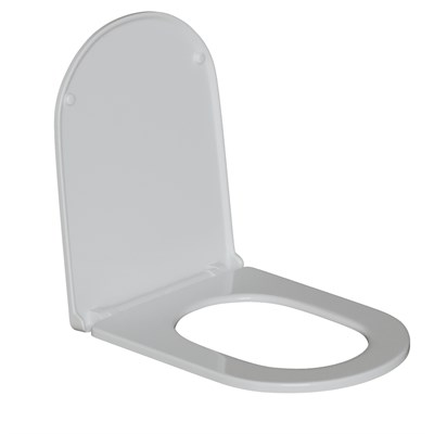 Сиденье для унитаза  WAVE SUNSET дюропласт, микролифт БЕЛЫЙ глянец 553612