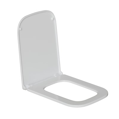Сиденье для унитаза  WAVE SQUARE дюропласт, микролифт БЕЛЫЙ глянец 553138