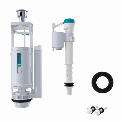 Арматура к смыв. бачку 2-ух кноп, IDDIS нижний подвод, круглая прокладка тип A, F012400-01K 545656