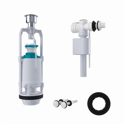 Арматура к смыв. бачку кноп, IDDIS боковой  подвод, круглая прокладка, тип А, F012400-0005 545658