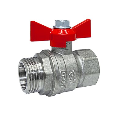 Кран шаровой 1' вн/нар бабочка 11б27п1 Стандарт 231 ГАЛЛОП никель PN40 554368