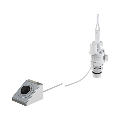 Кнопка пневматического смыва на расстоянии – ножное управление, металл, монтаж: на стену 882654