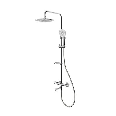 Душевая система термостат Milardo ILSSBTHM06 "Ideal Spa" лейка "Тропический душ" ХРОМ 554657