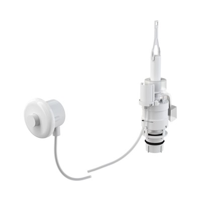 Кнопка смыва Alcaplast пневматическая дистанционная (до 3 м), белая 862813