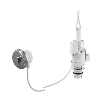 Кнопка смыва Alcaplast пневматическая дистанционная (до 3 м), хром 870177