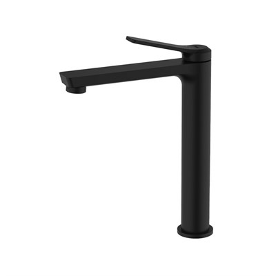 Смеситель для раковины 25к IDDIS PARBL01i01 "Parker" высокий, литой, под гайку, ЧЕРНЫЙ матовый 554672