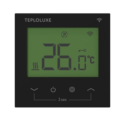 Терморегулятор ТЕПЛОЛЮКС Pontus WI-FI черный, цифровое управление 554711