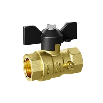 Кран д/маном шаровой 1/2''вн - М20х1,5 с бабочкой, со спуском РУ40 LD PRIDE 554759