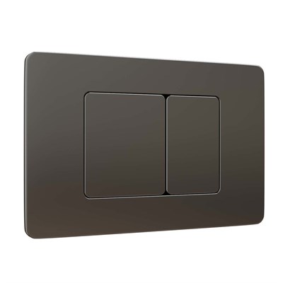 Кнопка смыва WAVE SS08 универсальная, ЧЕРНЫЙ ГРАФИТ, прямоугольная, НЕРЖ 554043