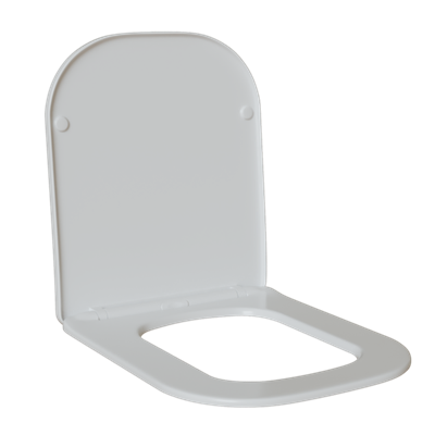 Сиденье для унитаза  WAVE STRONG дюропласт, микролифт, БЕЛЫЙ глянец 553615