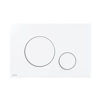 Кнопка смыва M676, пластик, матовый белый 875485