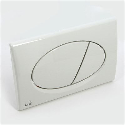 Кнопка смыва M70, пластик, белый 874339