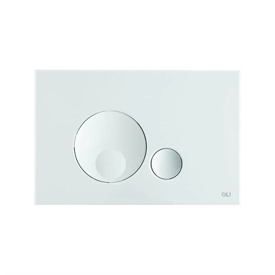 Кнопка смыва OLI GLOBE 152949, пластик, белый 860392
