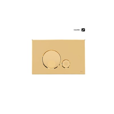 Кнопка смыва OLI GLOBE 152954, пластик, золото 864927