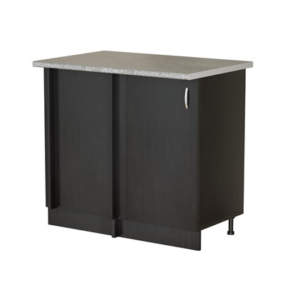 Стол разделочный угловой венге универсальный, столешница гранит пёстрый 538218