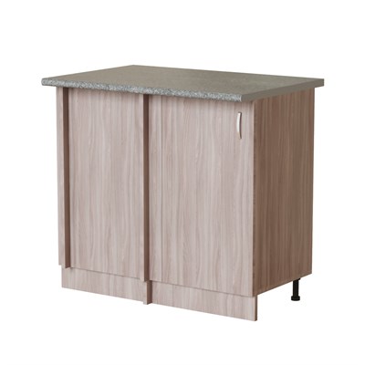 Стол разделочный угловой шимо/ясень темный  универсальный, столешница гранит пёстрый 552857