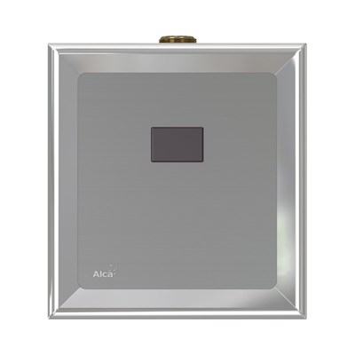 Кнопка смыва ИК Alcaplast для писсуара, подключение к аккумулятору 6 В, хром 860470