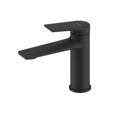 Смеситель для раковины 35к Milardo 	AZUBL00M01 "Azure" литой, п/шпильку, ЧЕРНЫЙ матовый 555323