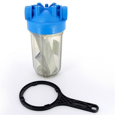 Колба фильтра 10" DP BIG 1" 2P, SX (ключ + кронштейн) 883415