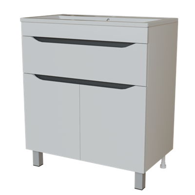 Тумба д/ванной "Лайн-70" 1 ящик под раковину Марго-70 (MIXLINE) (ПВХ) 555464