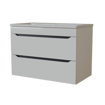 Тумба д/ванной "Лайн-70" подвесная  под раковину Марго-70 (MIXLINE) (ПВХ) 555463