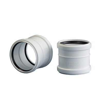 50 муфта двухраструбная БЕСШУМНАЯ ПП ПОЛИТЭК 539544