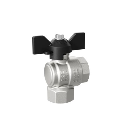 Кран угловой шаровой 1'' - 1'' вн/вн бабочка LD PRIDE 555724