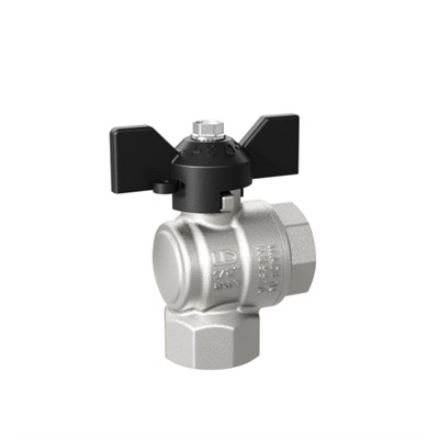 Кран угловой шаровой 3/4'' - 3/4'' вн/вн бабочка LD PRIDE 555720