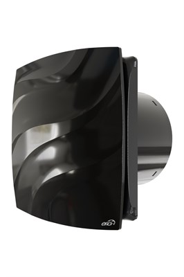 Вентилятор вытяжной с обратным клапаном    D100С  WAVE Black classic ERA 555813