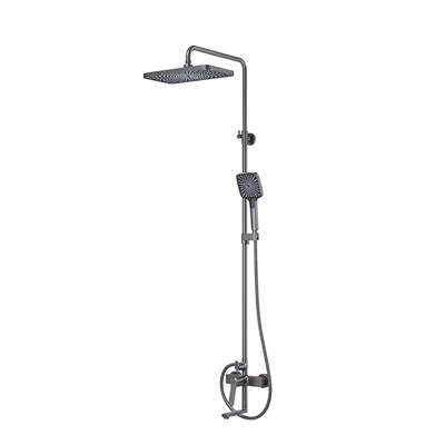 Душевая система 35к IDDIS PARGM3Fi06 "Parker" лейка "Тропический душ" ГРАФИТ матовый 555778