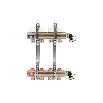 Колл.группа 1" х 3 вых 3/4" с балансировочными и термостатическими вентилями 886866