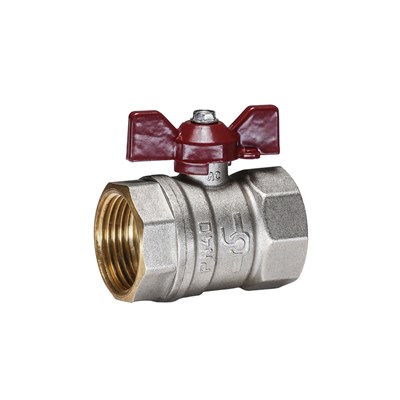 Кран шаровой 1'' вн/вн бабочка TEMPER 555956