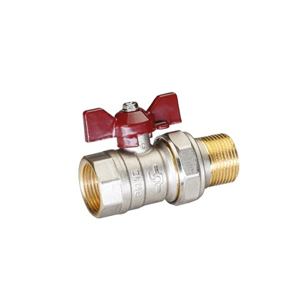 Кран шаровой со сгоном 3/4'' бабочка TEMPER 556004