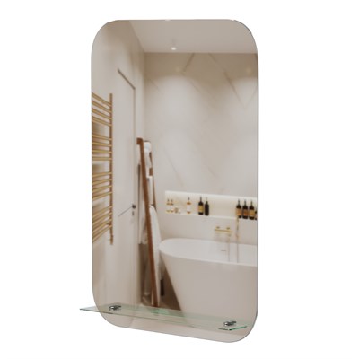 Зеркало MIXLINE "Адель" 550*800 (ШВ) с полкой 555932