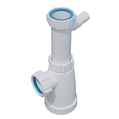 Сифон 1 1/2*40 с носиком BS1000W ИНКОПЛАСТ (винт М6*60) 556500