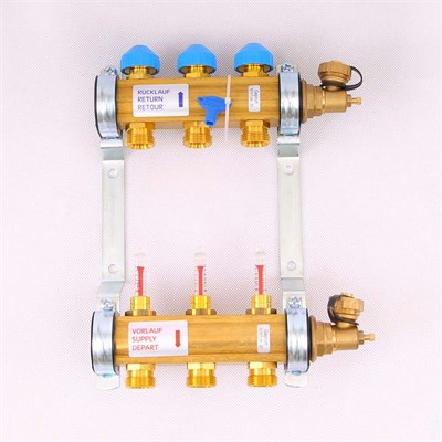 Колл.группа HKV/T-3, 3вых.1"-3/4 с расходомером 879694