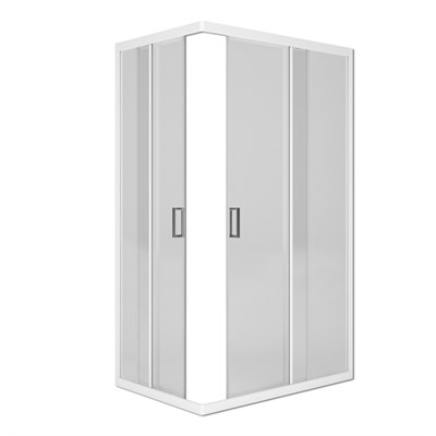 Душ.ограждение City Trend PRO White 1200*800*1850 прямоуг (стекло 4мм прозр, бел.ал.проф,без подд) 556646