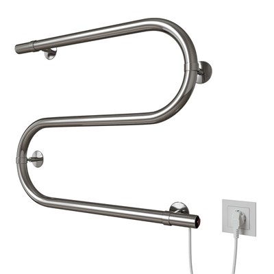 Полотенцесушитель MIXLINE SIMPLE S 40x50 (кнопочный выкл, 130 Вт) ХРОМ 556795