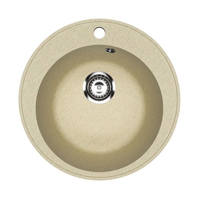 Мойкa ML-GMU01 УЛЬТРА круглая, бежевый камень, 475 мм (глуб. чаши 170) 556710