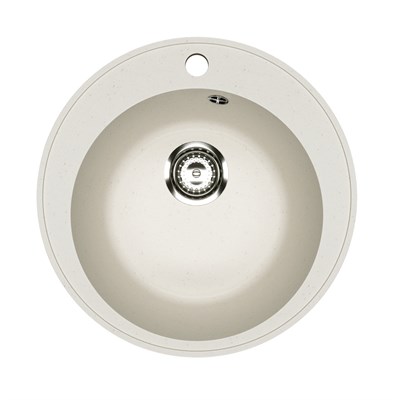 Мойкa ML-GMU01 УЛЬТРА круглая, белый камень, 475 мм (глуб. чаши 170) 556709