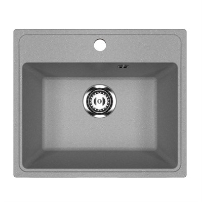 Мойкa ML-GMU03 УЛЬТРА прямоугольная, серый камень, 490*420 мм (глуб. чаши 170) 556719