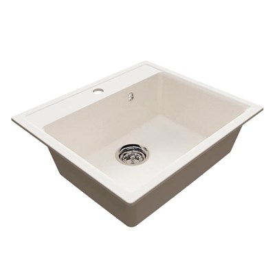 Мойкa ML-GMU04 УЛЬТРА прямоугольная, белый камень, 565*495 мм (глуб. чаши 175) 556722