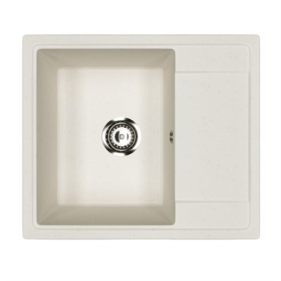 Мойкa ML-GMU05 УЛЬТРА с крылом, белый камень, 575*495 мм (глуб. чаши 190) 556725